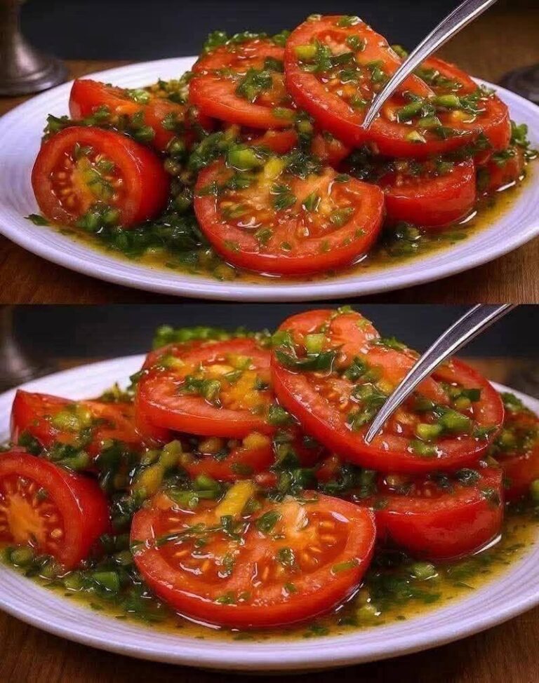 Magic Tomato Salad With a Bold, Zesty Garlic Dressing