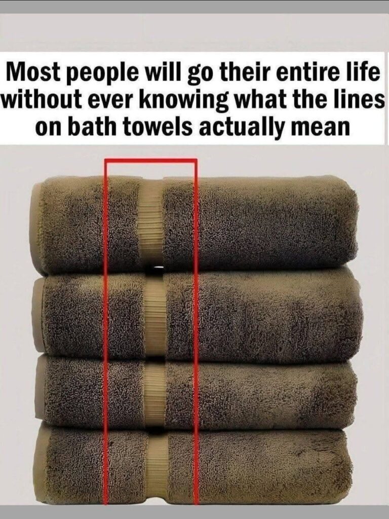 The Lines on Your Bath Towels: What They Actually Mean